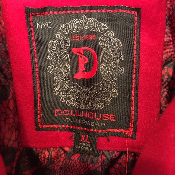 Red Dollhouse Outerwear Jacket - Picture 5 of 6